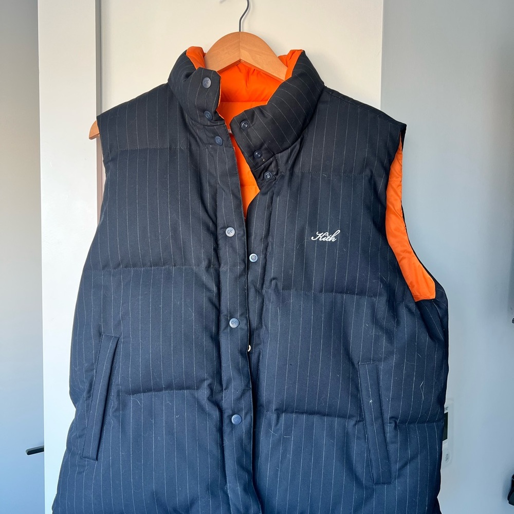 Kith Jackets & Coats | reversible vest | Navy/Orange- Unisex